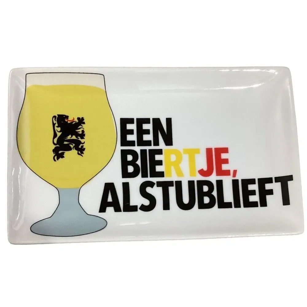 Crate & Barrel Around the World Beer Sampler Appetizer Plates in Tote Box